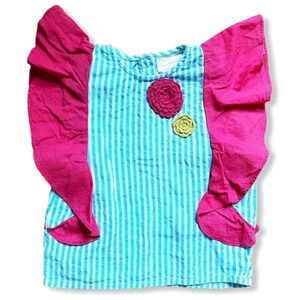 Masala Baby | Ruffle Sleeve Blouse (2T)